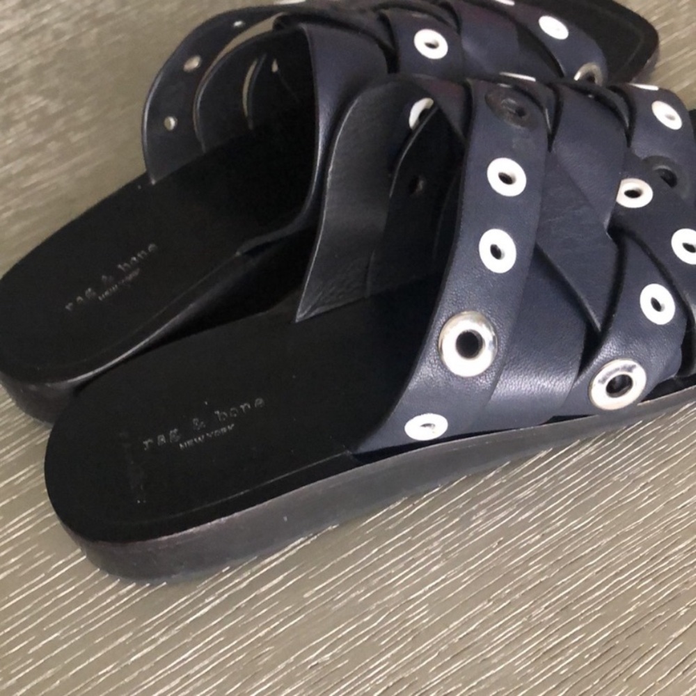 Rag & Bone  Black Slide Sandals size 35 - Picture 7 of 12